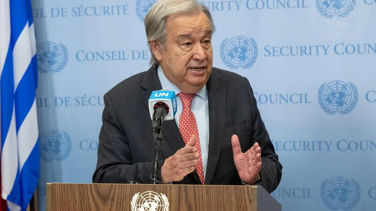 Secretary-General Briefs press on Gaza Secretary-General António Guterres