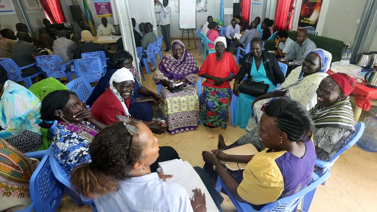 Participants of the fair trial workshop held in Rumajak on 1-2 August 2019