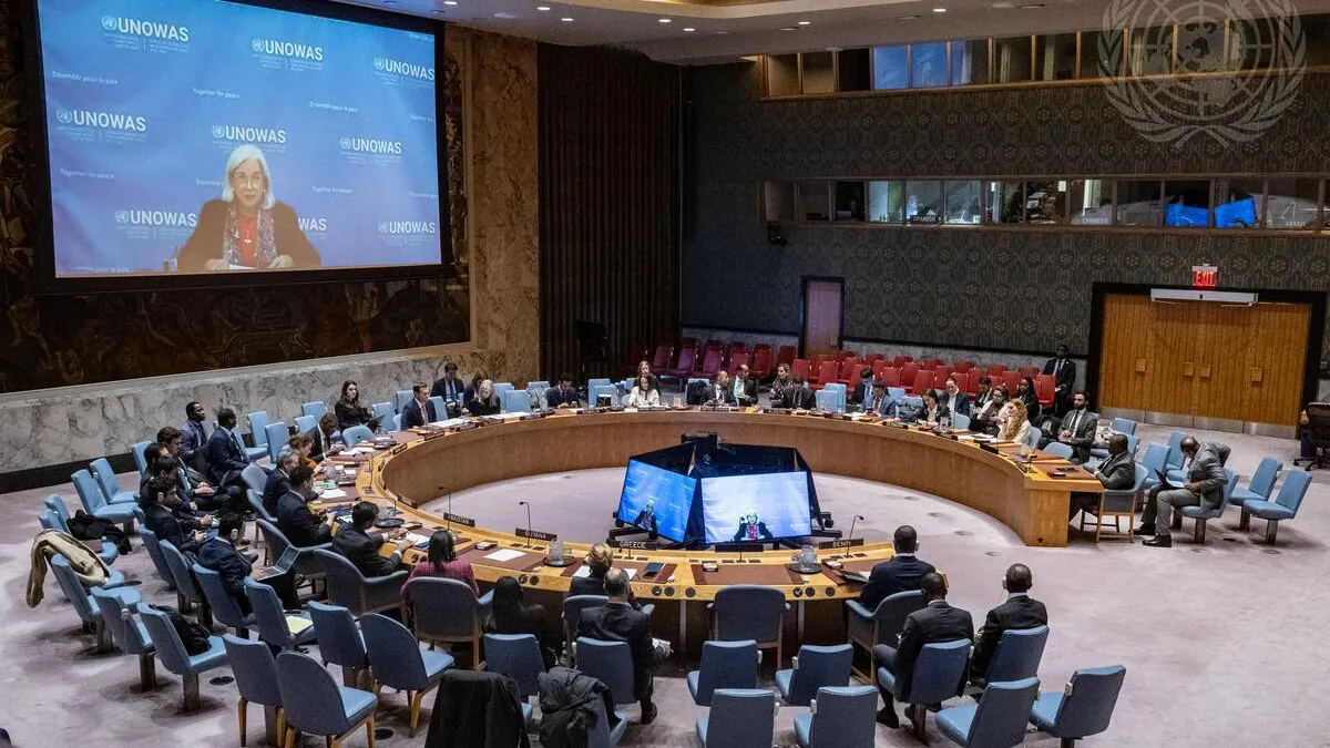 DSRSG Freeman briefs the UNSC