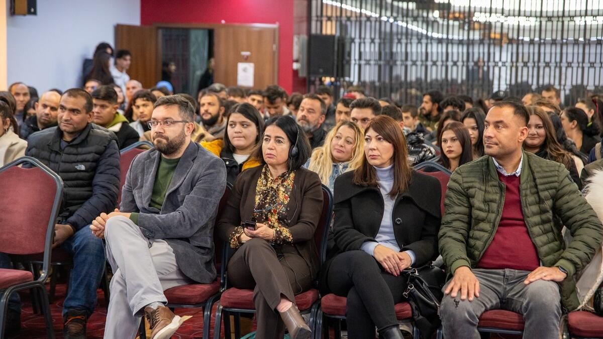 Audience watching the event