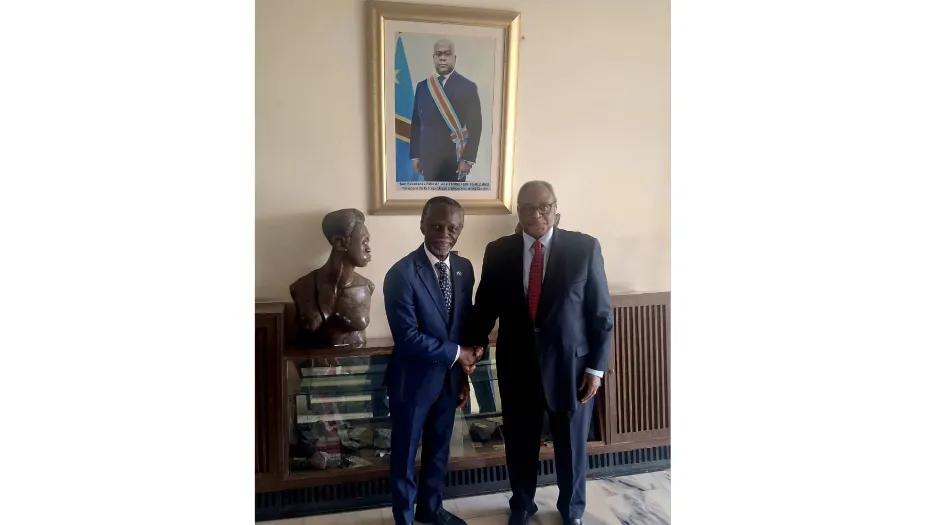 SRSG to the AU and Head of UNOAU meets Ambassador of the Democratic Republic of the Congo, Chair of the AU Peace and Security Council Jan 2026