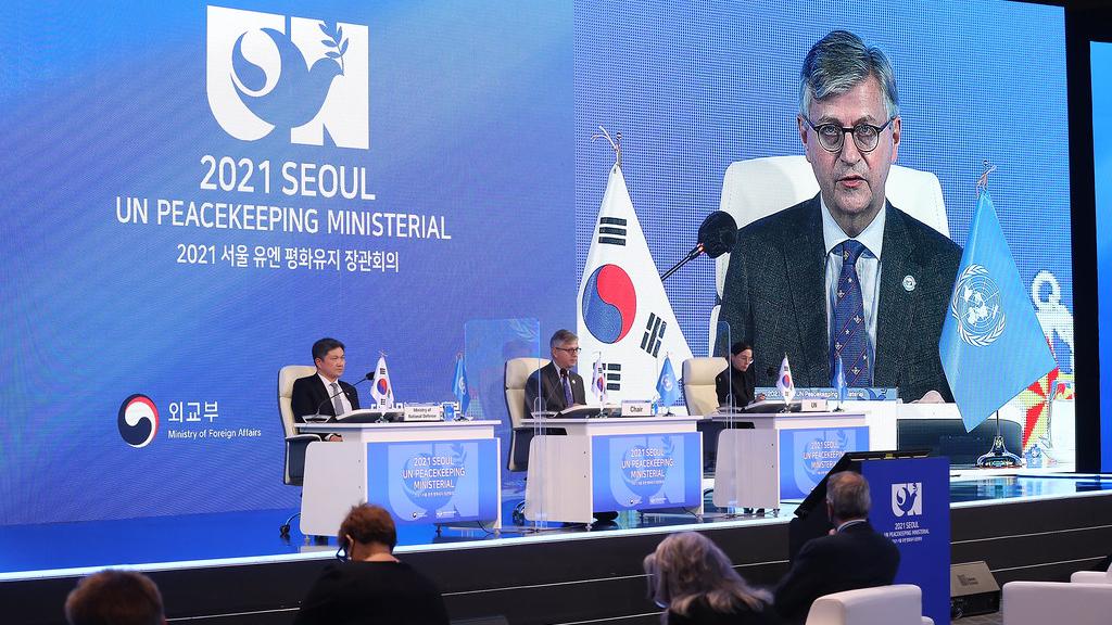 Under-Secretary-General for Peace Operations, Jean-Pierre Lacroix at the 2021 Seoul UN Peacekeeping Ministerial