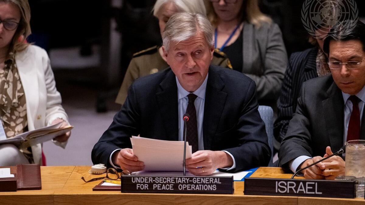Under-Secretary-General Lacroix addresses the Security Council.