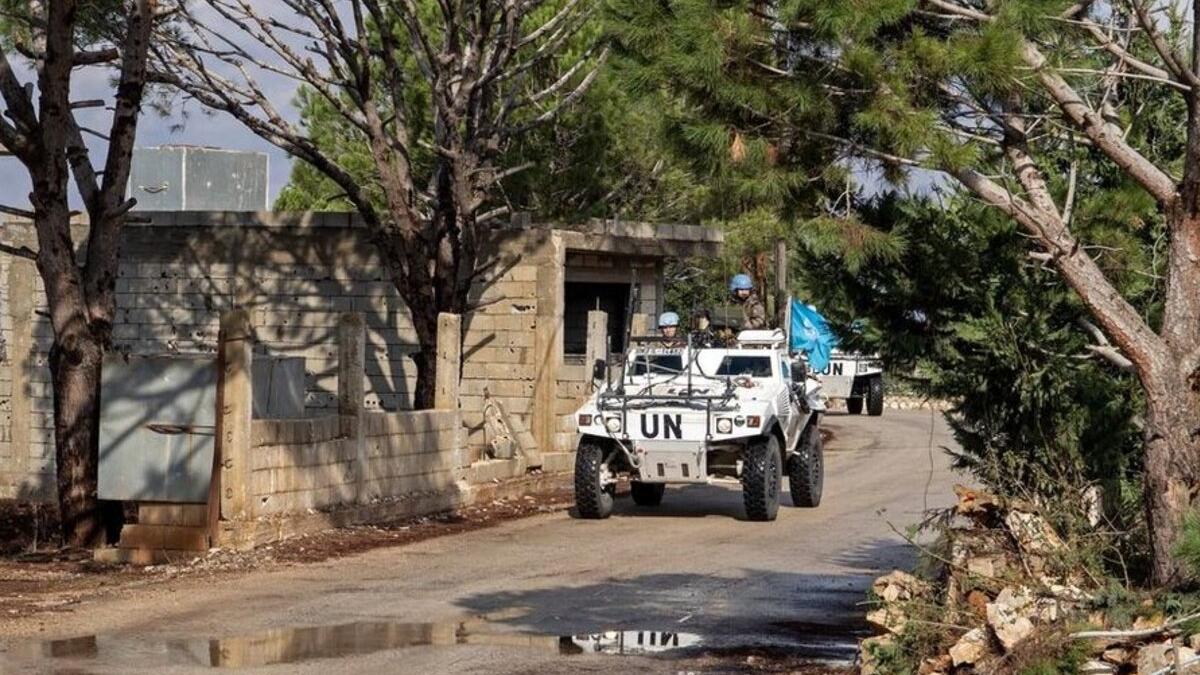 UNIFIL peacekeepers on patrol in southern Lebanon