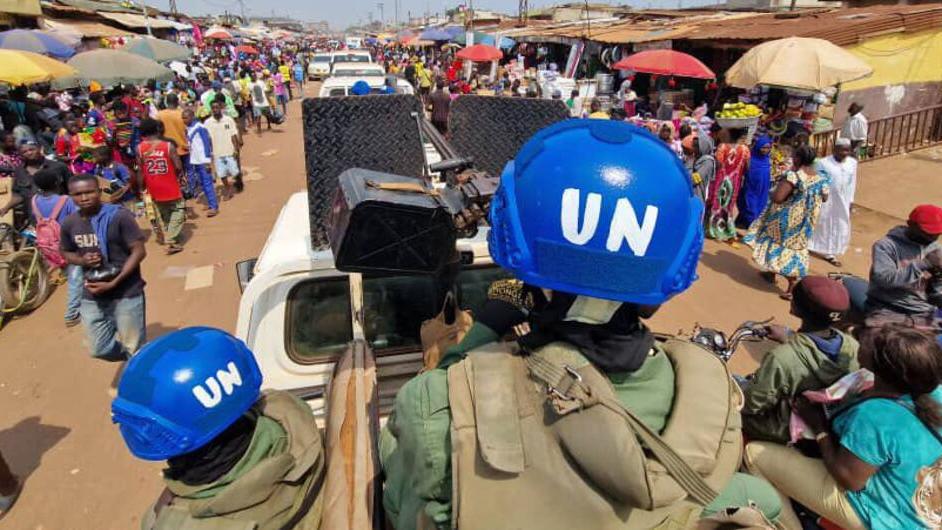 MINUSCA peacekeepers provide support during elections in Central African Republic in December 2025.