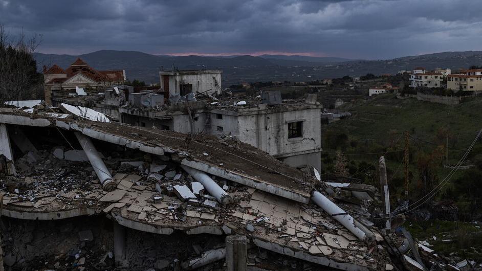 Destroyed houses in southern Lebanon. Destroyed houses in southern Lebanon.