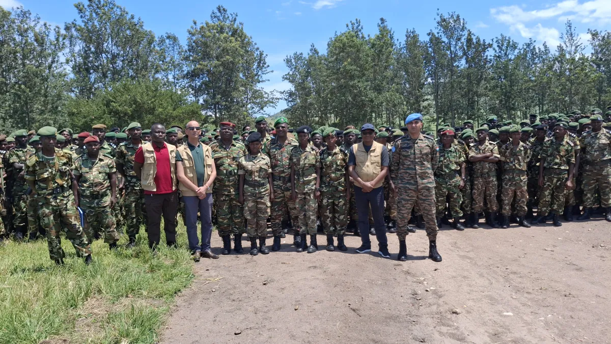 UNOAU supported AU verification of a Burundian contingent preparing for deployment to the AUSSOM.