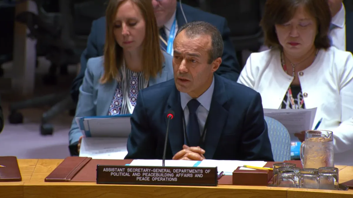 ASG Khiari briefs the Security Council on Ukraine.
