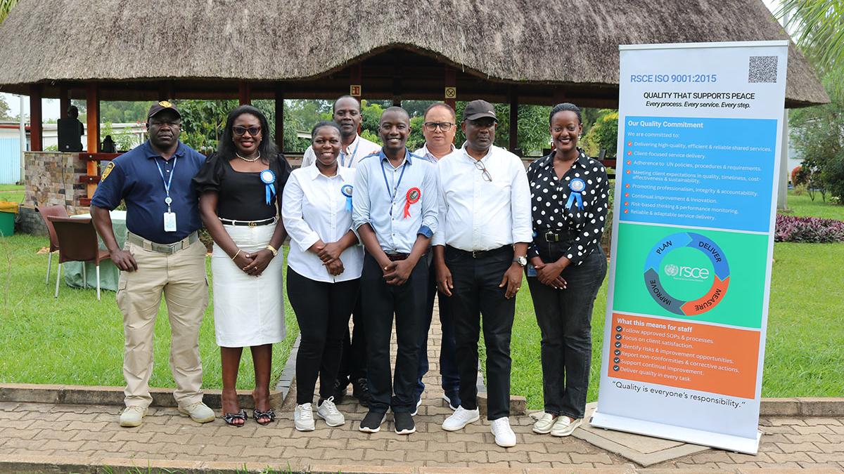 Group photo featuring members of the Legal, Audit and Risk Response Management Unit (LARRMU) and some members of RSCE staff Group photo featuring members of the Legal, Audit and Risk Response Management Unit and some members of RSCE staff
