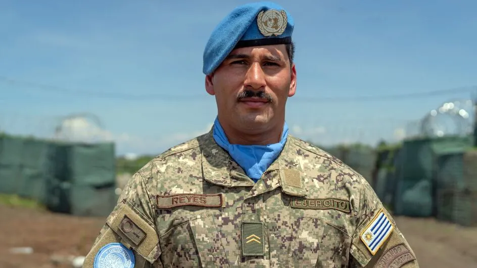 El sargento Matías Reyes de Uruguay