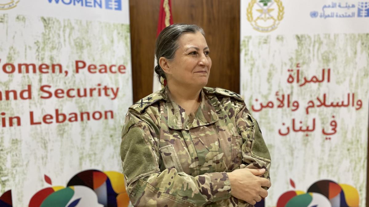 Brig. Gen. Marwa Saoud of the Lebanese Armed Forces 