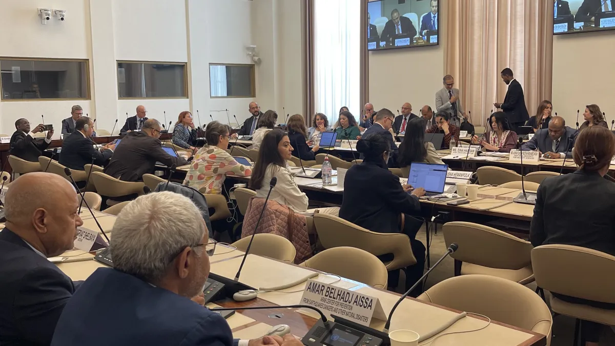A view at the UN–League of Arab States General Cooperation Meeting in Geneva.