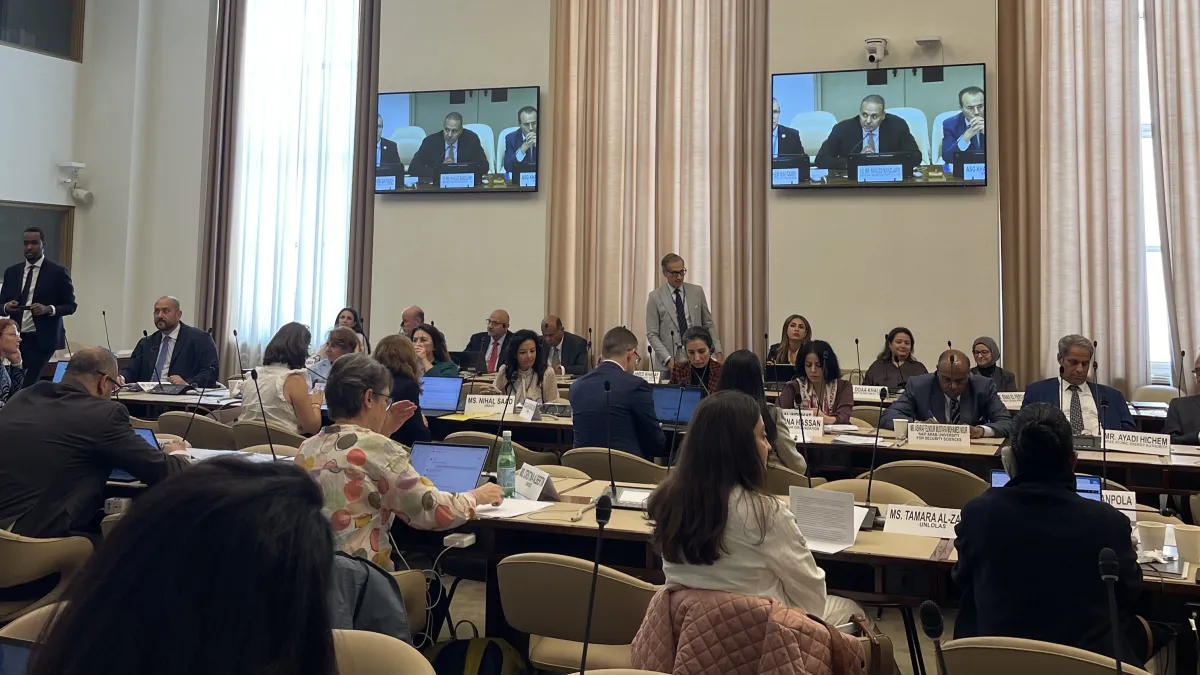 A view at the UN–League of Arab States General Cooperation Meeting in Geneva.