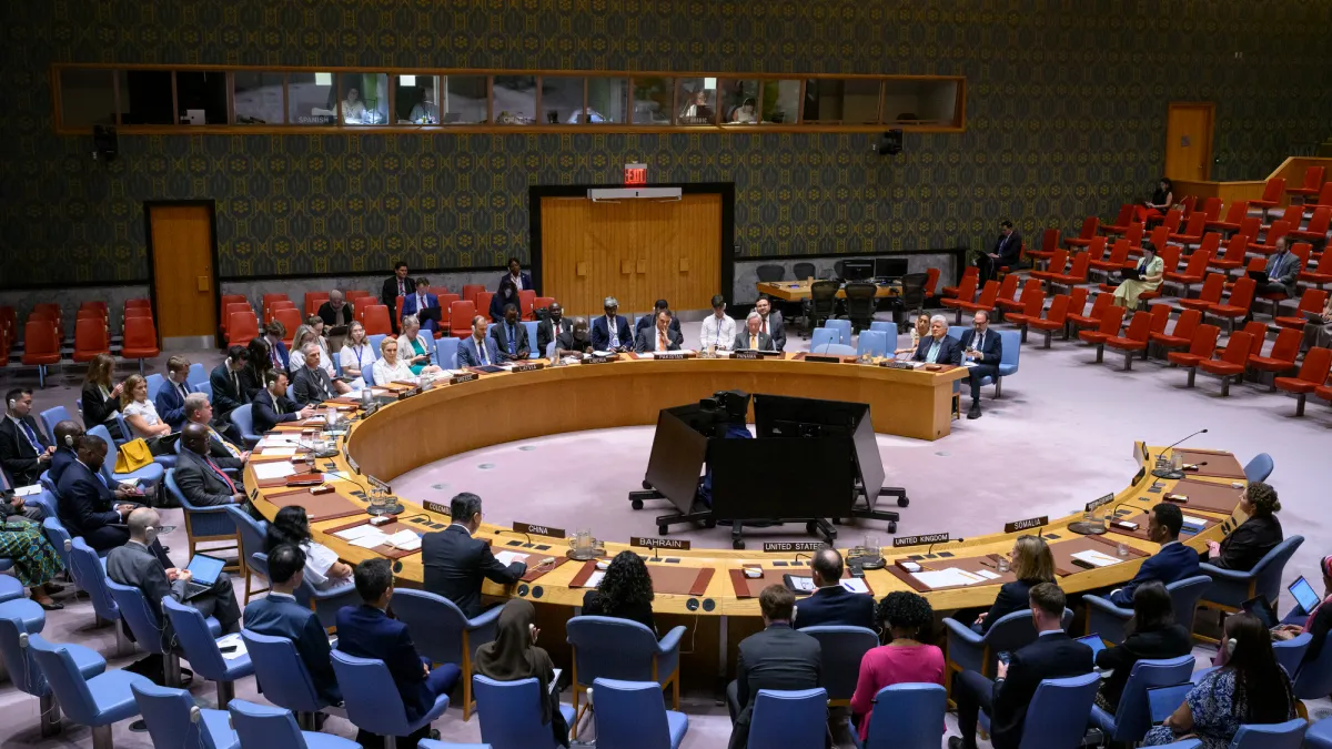 A view of the Security Council.