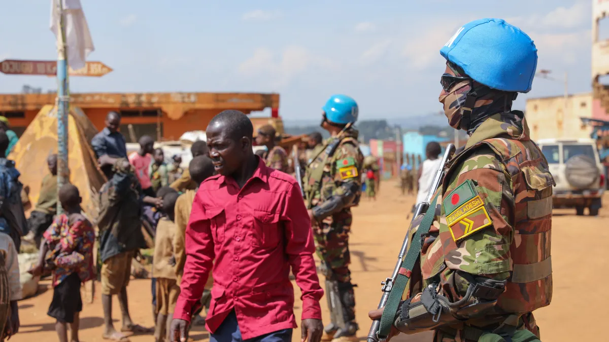 UN peacekeepers in Bule and Fataki UN peacekeepers in Bule and Fataki