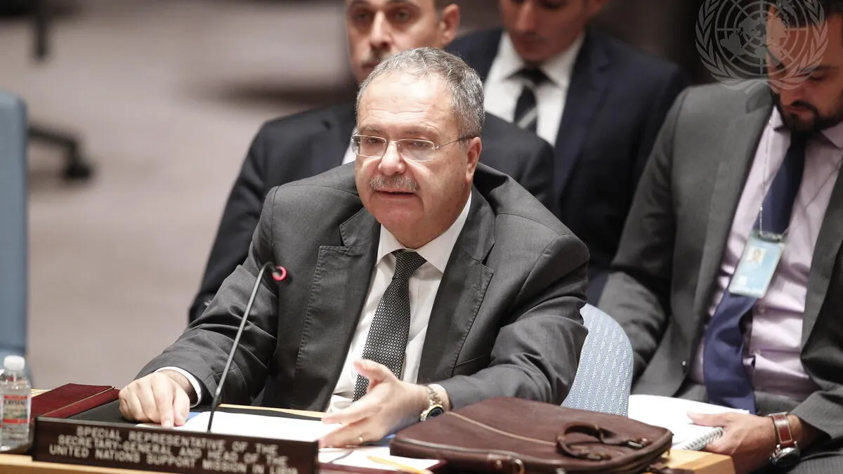 Tarek Mitri, Special Representative of the Secretary-General and Head of the UN Support Mission in Libya (UNSMIL), briefs the Security Council on the situation in Libya.