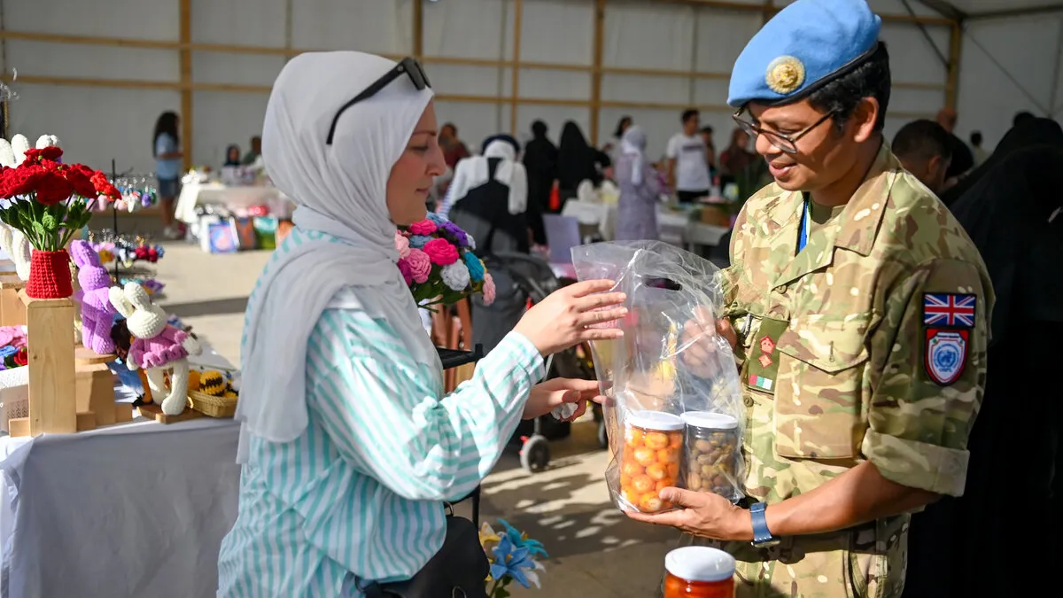 Peacekeepers participate in Tyre Craft Festival to foster stronger community ties