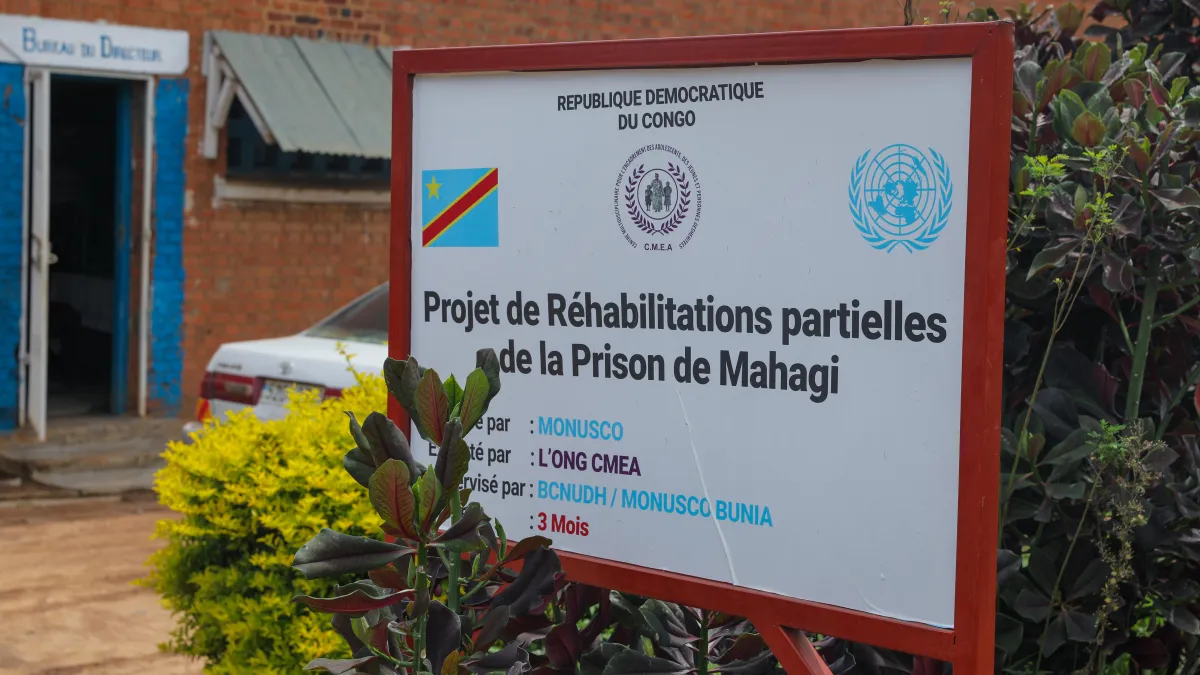 The partial renovation of the facility made it possible to install two septic tanks and two soakaways, fourteen latrines, and to partially renovate six cells. An infirmary for inmates was also built.