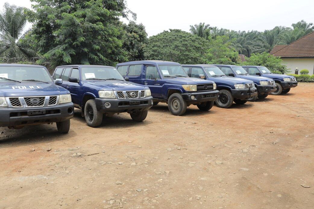 La MONUSCO a remis des véhicules à la police de Beni, butembo et Oicha pour faciliter les interventions au quotidien.