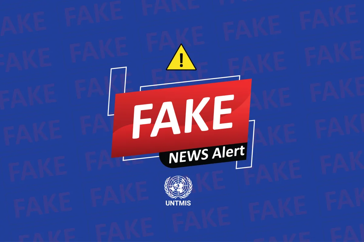UNTMIS Fake News Alert cover image