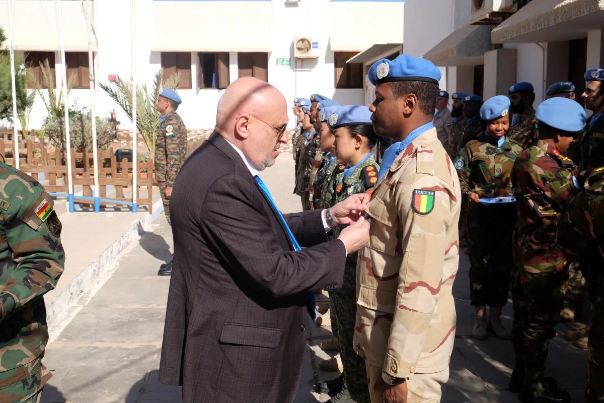 SRSG honoring UNMOs