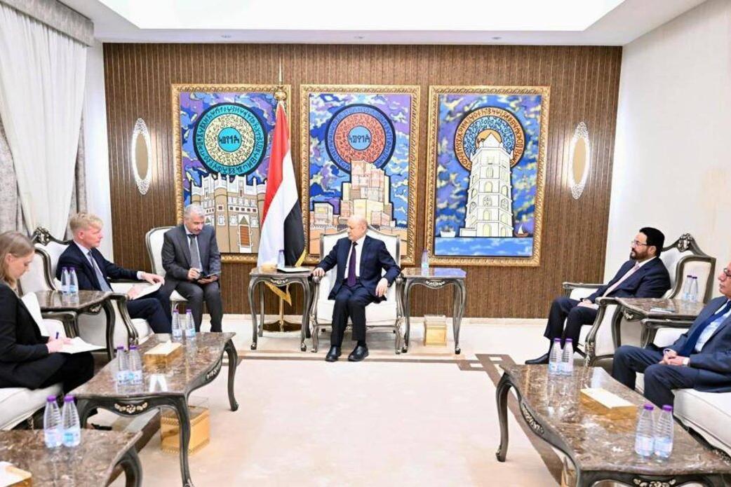 Special envoy meeting with President of the Presidential Leadership Council, Rashad Al-Alimi