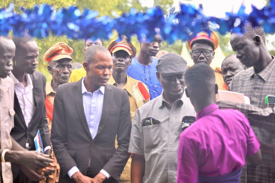 A group of people standing together