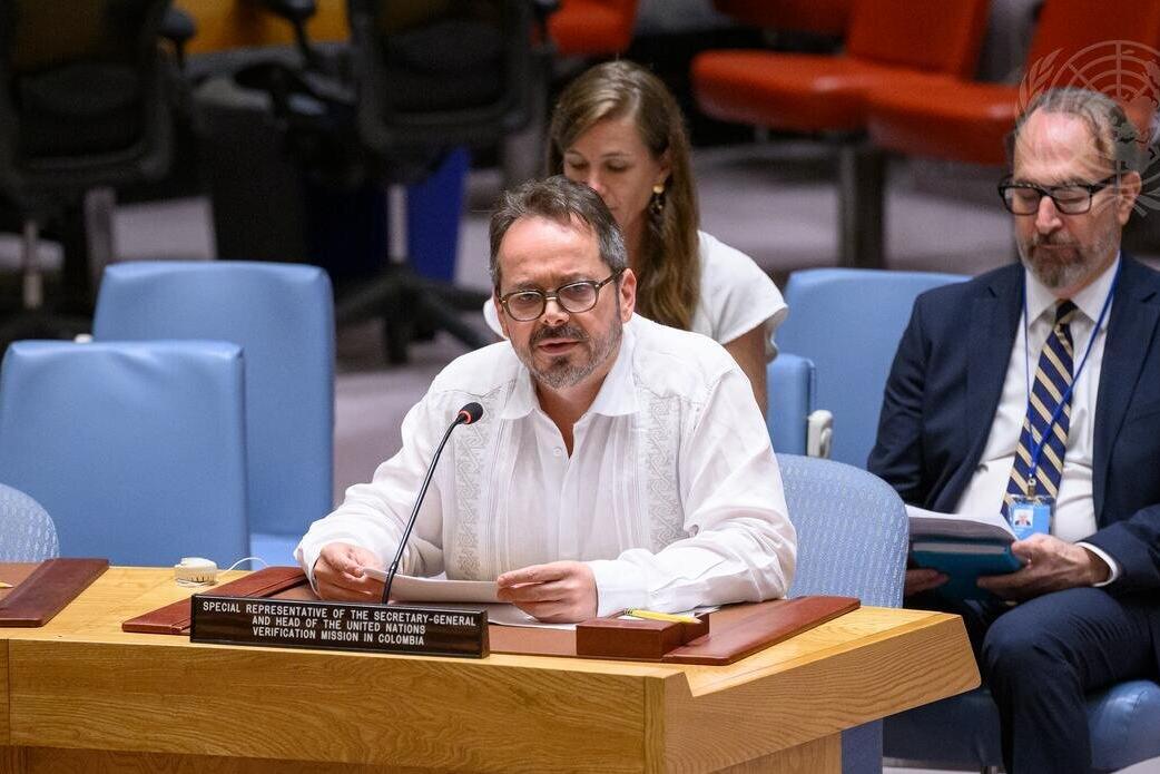Sesión Consejo de Seguridad julio 18, 2025 sobre Misión de Verificación de la ONU en Colombia