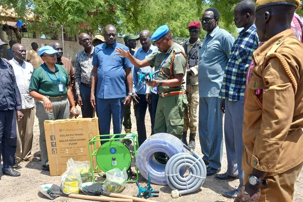 unmiss south sudan corrections green sustainable un united nations environment rice farm conflict prison Pibor prisoner rule of law peacekeeping peacekeepers climate