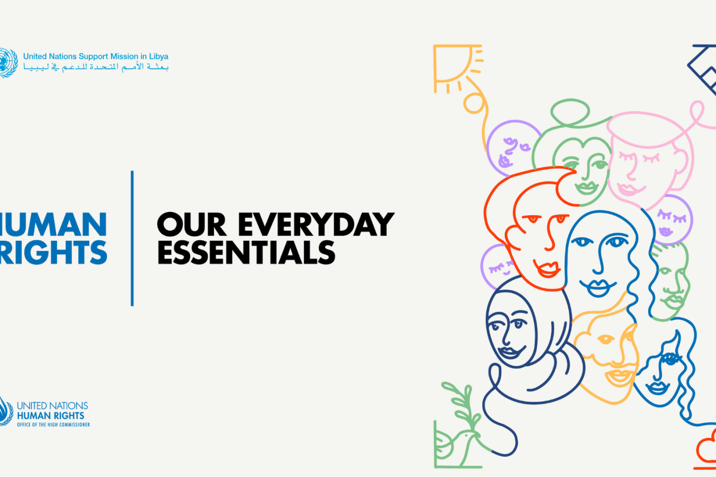 Graphic to celebrate Human Rights Day: Our everyday essentials 