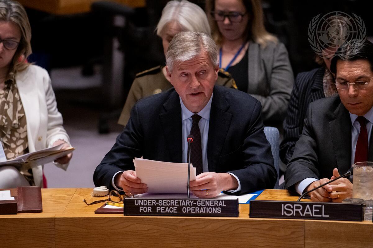 Under-Secretary-General Lacroix addresses the Security Council.