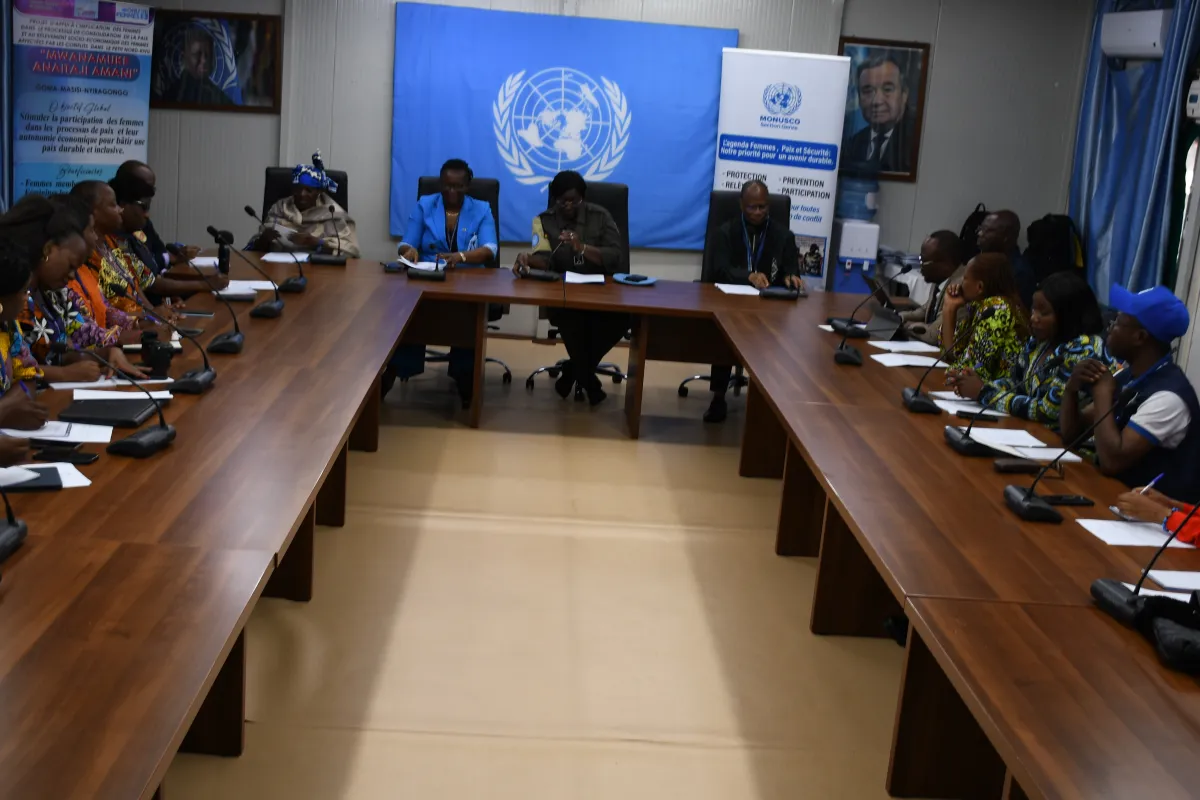 On March 25, some sixty women from Goma took part in the provincial forum on women’s participation in the peace process, organized by MONUSCO’s Gender Section.