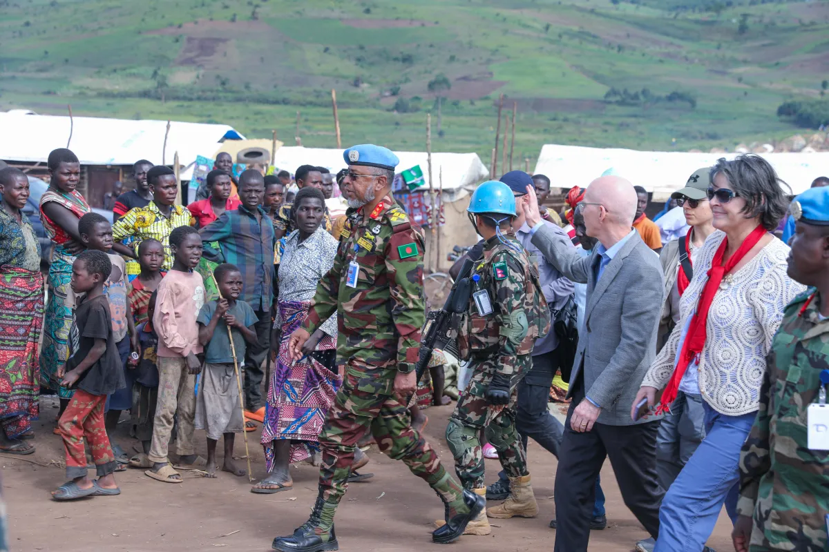 In Fataki, James Swan engages with displaced communities and local authorities