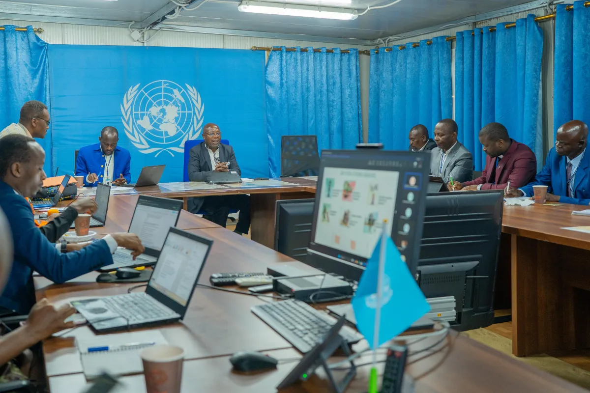 Goma students visit MONUSCO to understand the Mission’s mandate and priorities