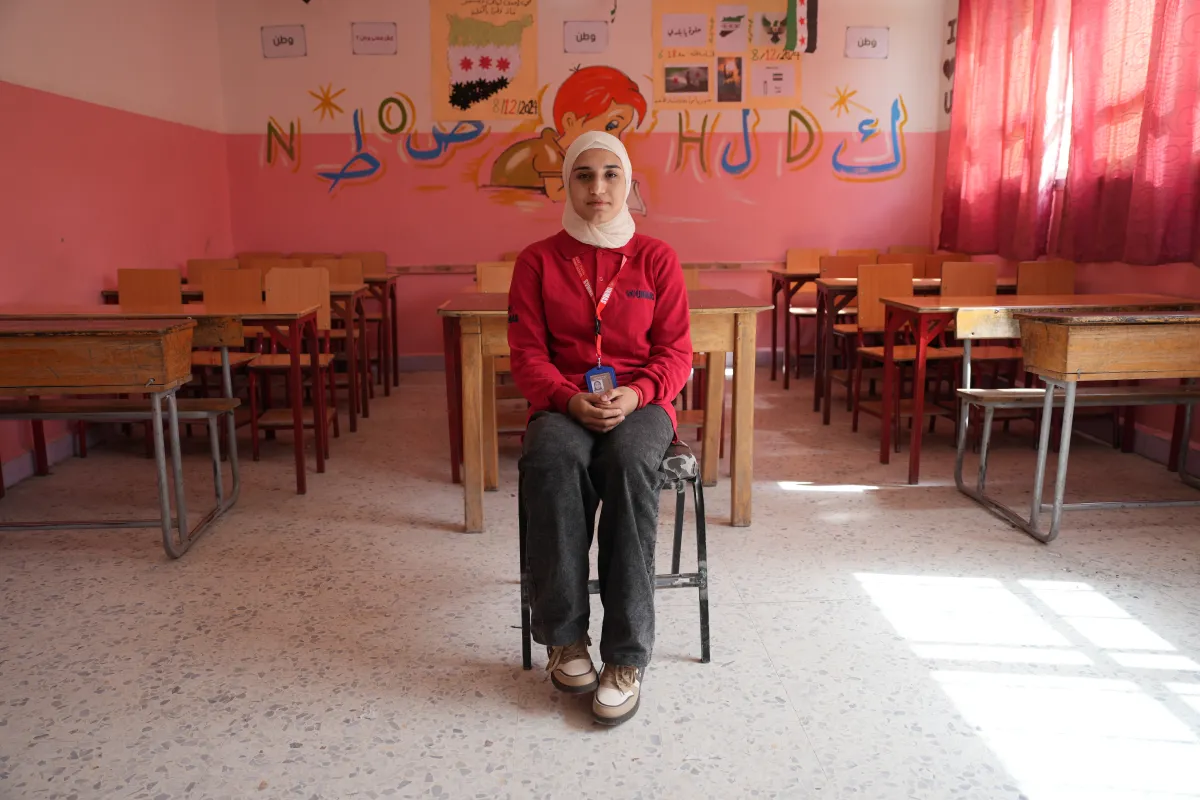 Hanan, EO survivor  working as facilitator with UNMAS March 2026