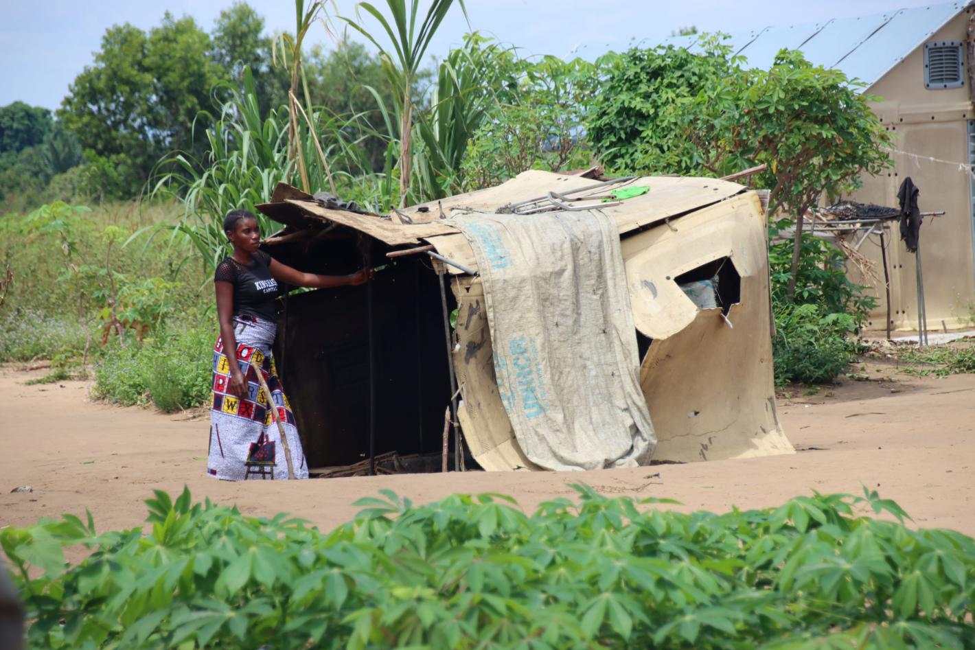Femme dans un camp de refugies au Congo. @Samperode Mba/UNOCA