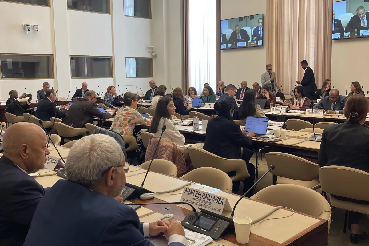 A view at the UN–League of Arab States General Cooperation Meeting in Geneva.
