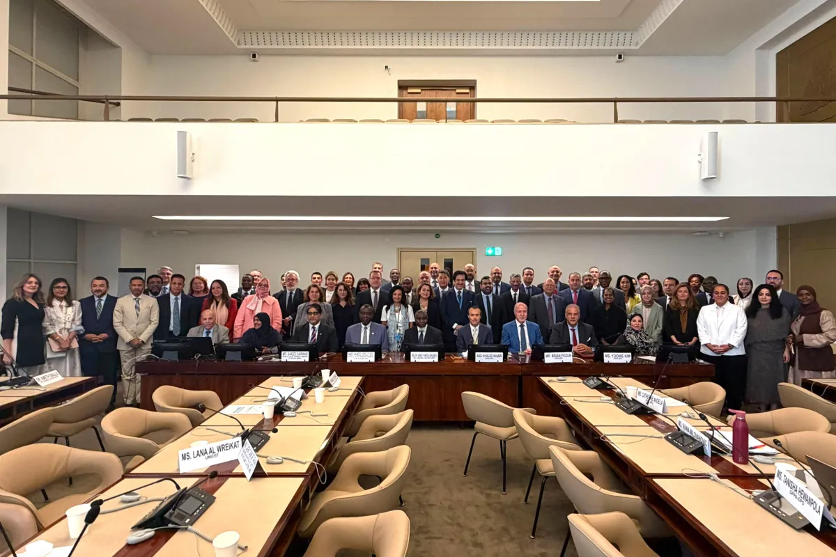 A view of the General Cooperation Meeting between the United Nations and the Organization of Islamic Cooperation.