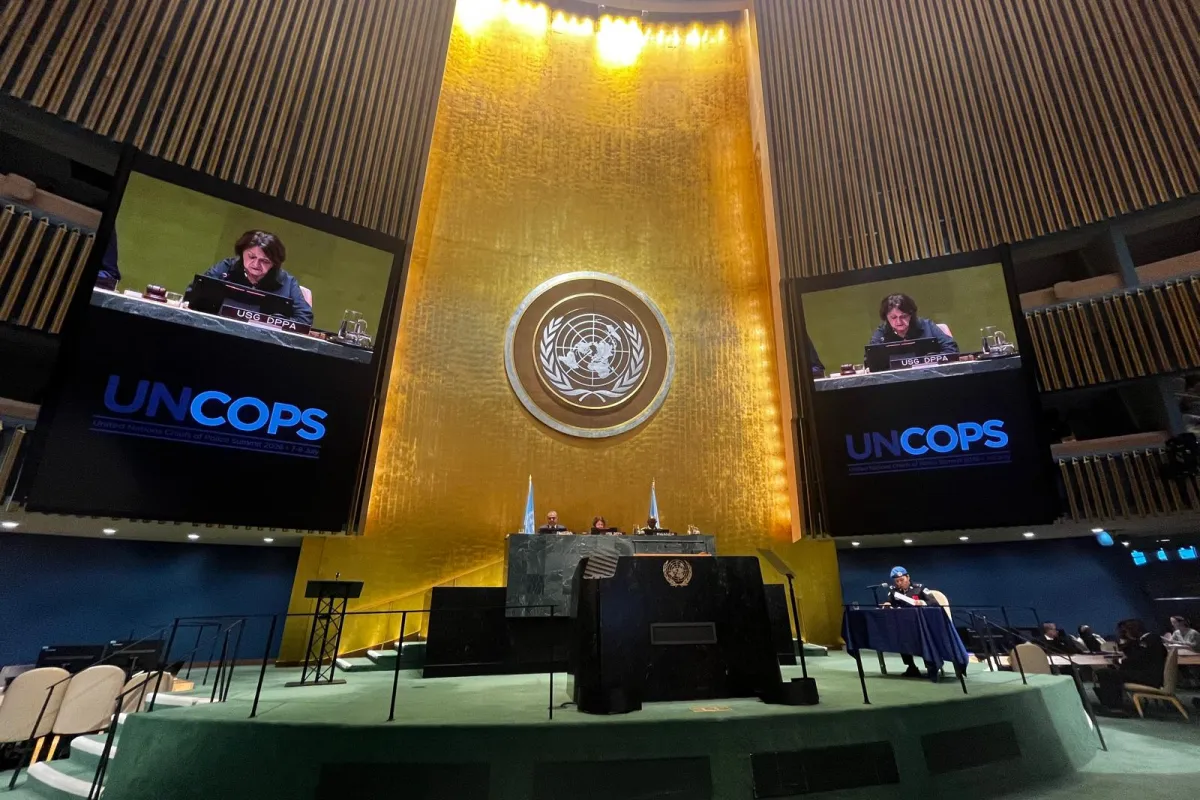 Under-Secretary-General for Political and Peacebuilding Affairs Rosemary DiCarlo delivers remarks at the Fifth United Nations Chiefs of Police Summit (UNCOPS).