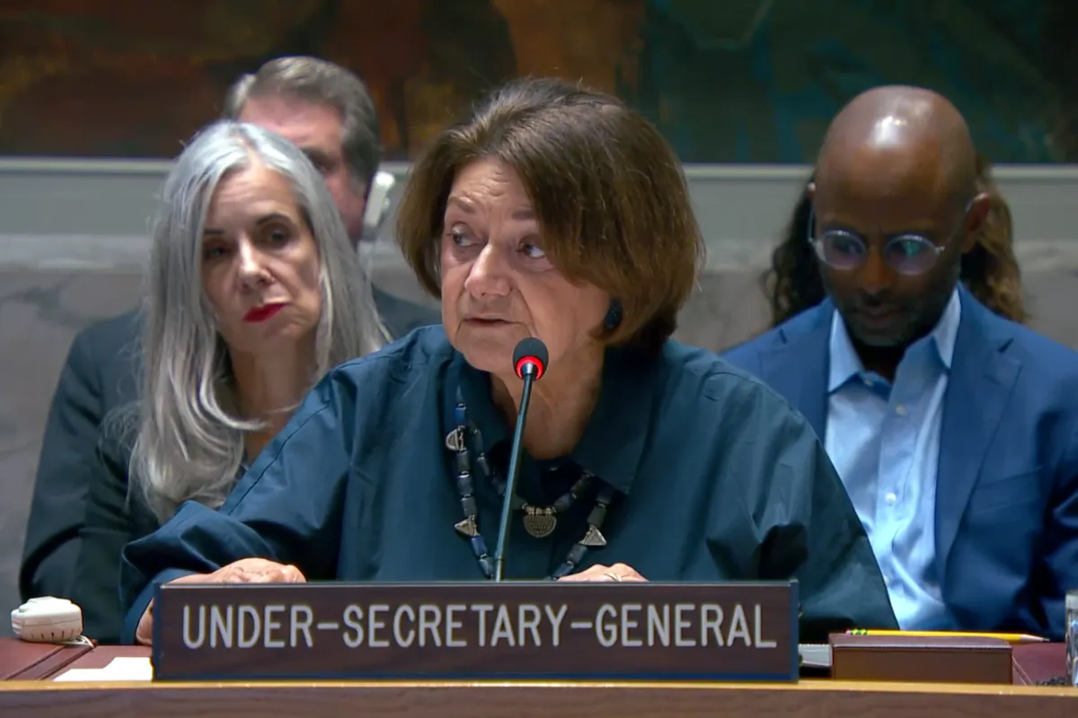 USG DiCarlo briefs the Security Council.