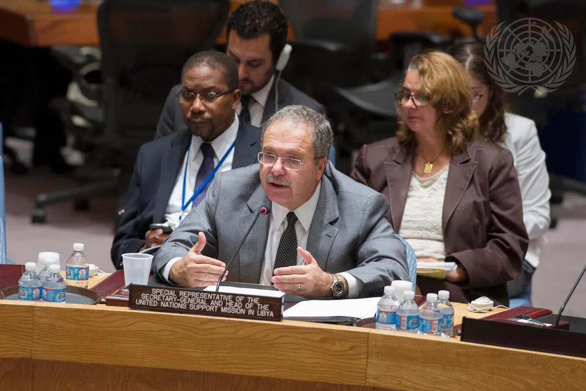 Tarek Mitri, Special Representative of the Secretary-General and Head of the United Nations Support Mission in Libya (UNSMIL), addresses the Council.