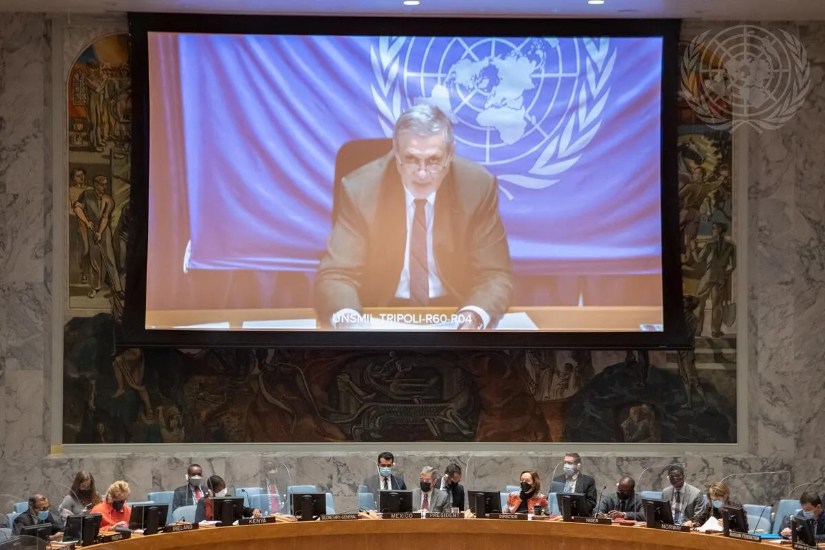 Ján Kubiš, Special Representative of the Secretary-General and Head of the United Nations Support Mission in Libya, briefs the Security Council meeting on the situation in Libya.