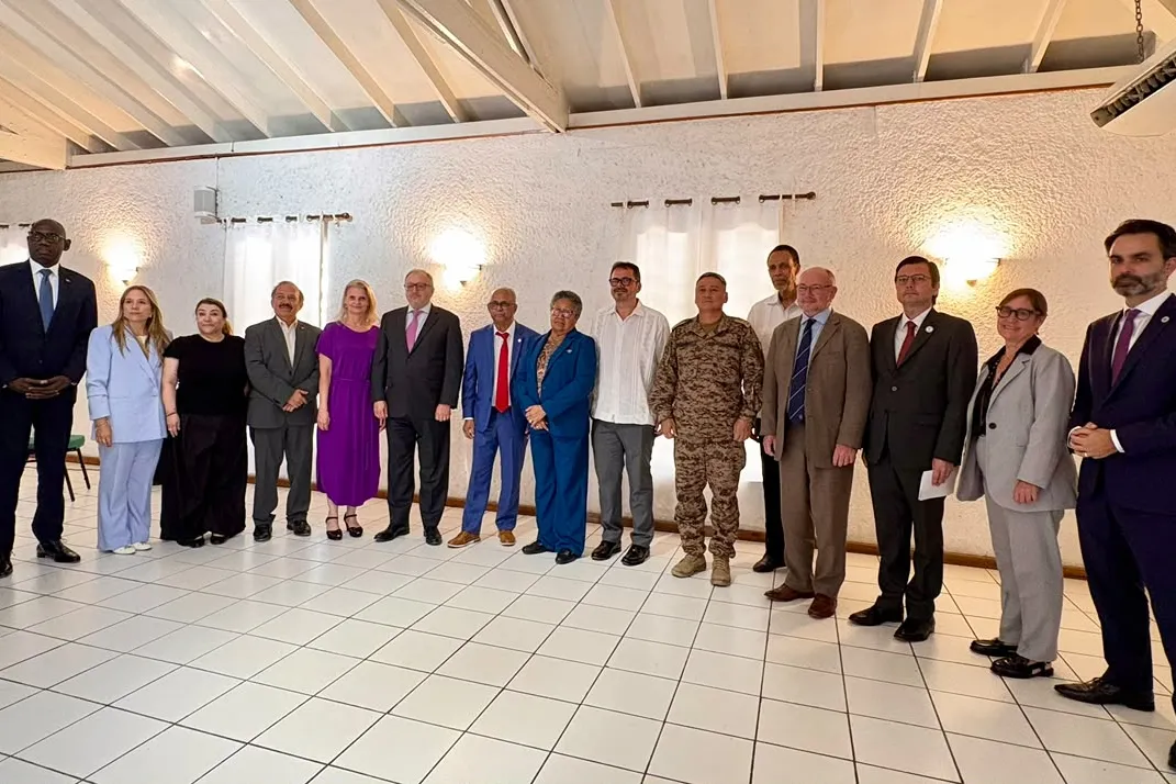 Members of an OAS delegation met with heads of BINUH, UNSOG, GSF and others partners during its August 2026 mission to Haïti.