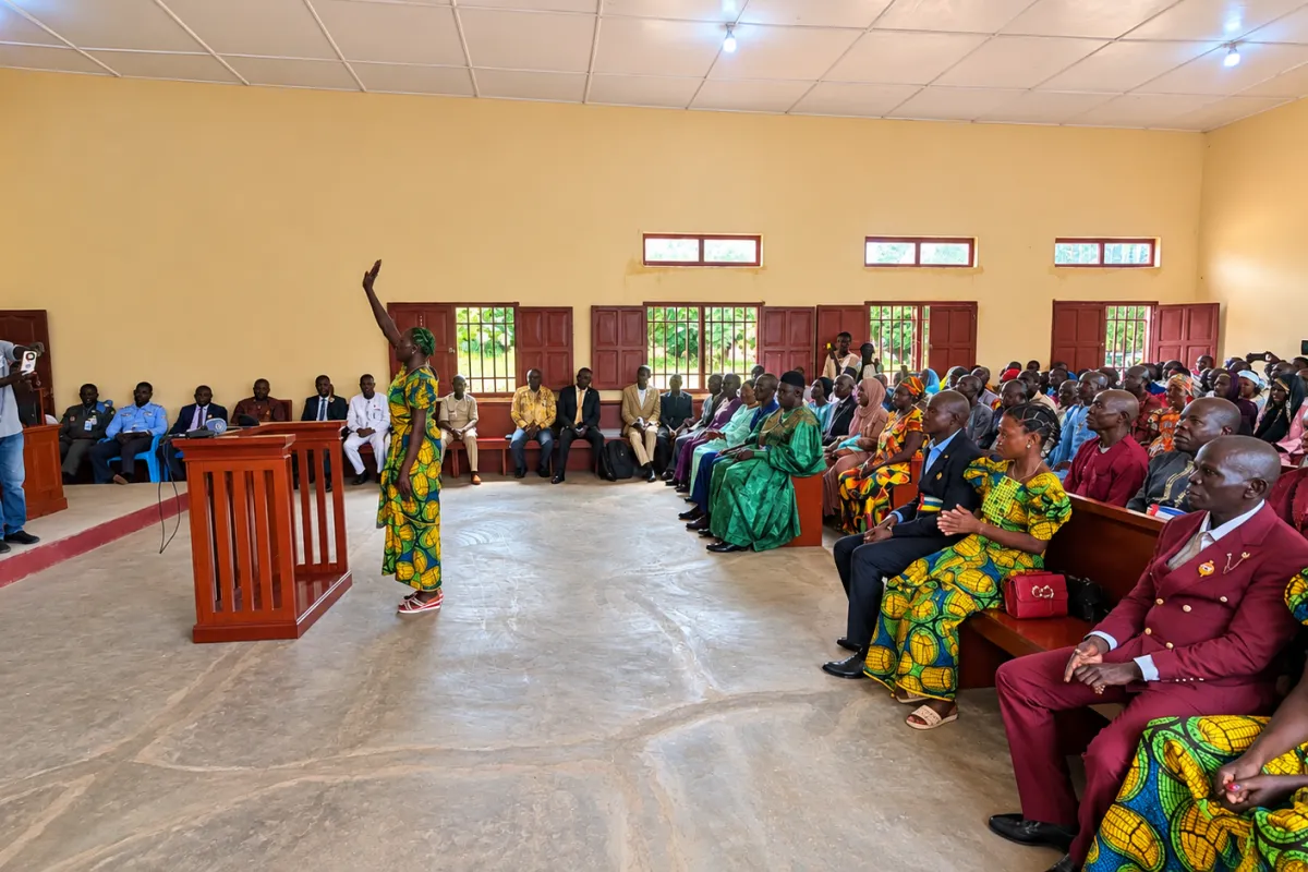 Mbollo Kpata : quatre femmes, quatre hommes. Le nouveau conseil municipal affiche une parité parfaite, avec une représentation égale des femmes et des hommes dans la gestion de la commune. Photo : Syntyche Mantar Tompté