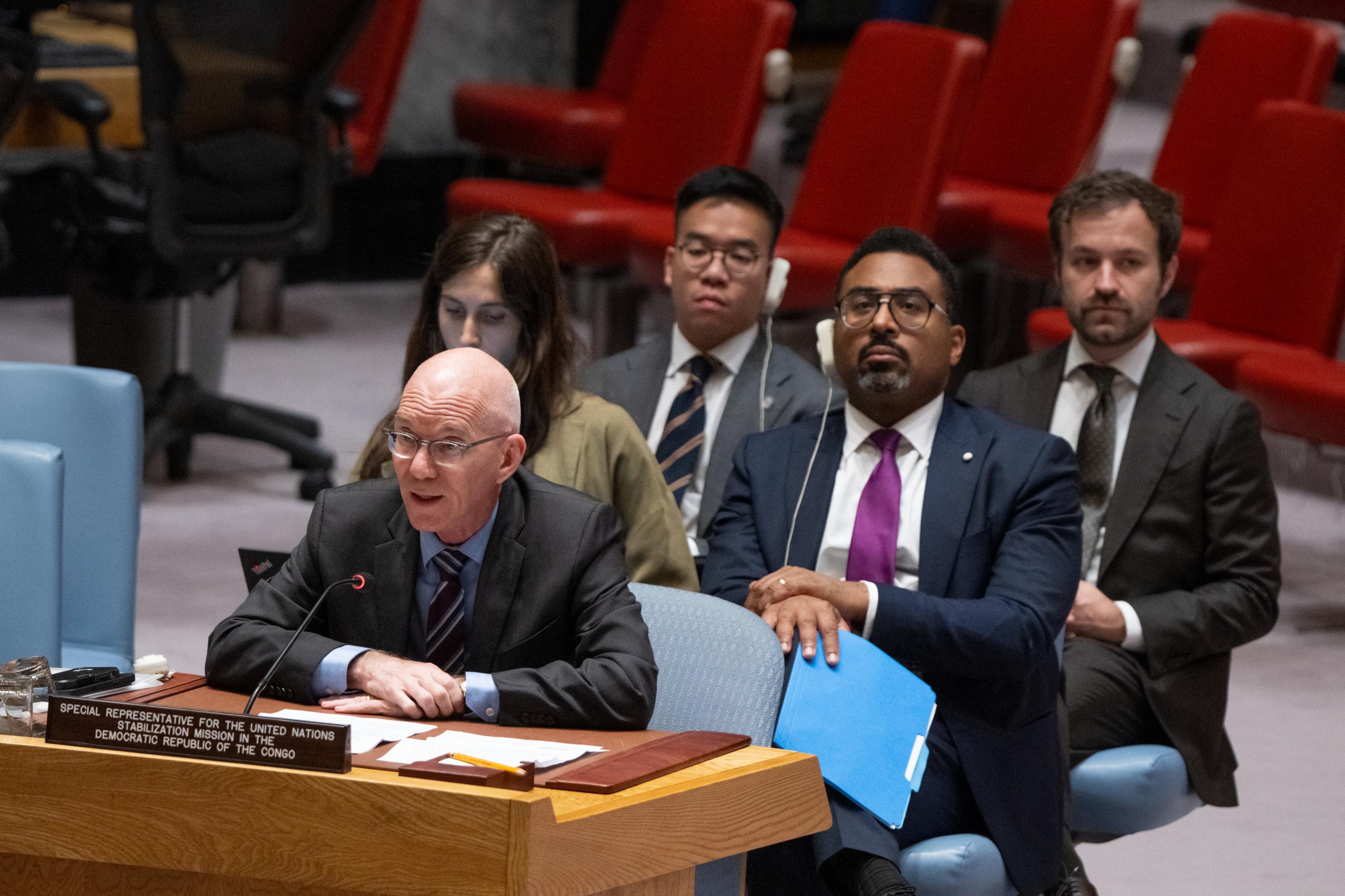 James Swan, représentant spécial du Secrétaire général pour la République démocratique du Congo.