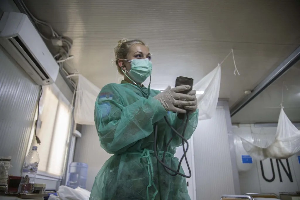 Nema Naslova (28) from Serbia serves as a nurse with MINUSCA.