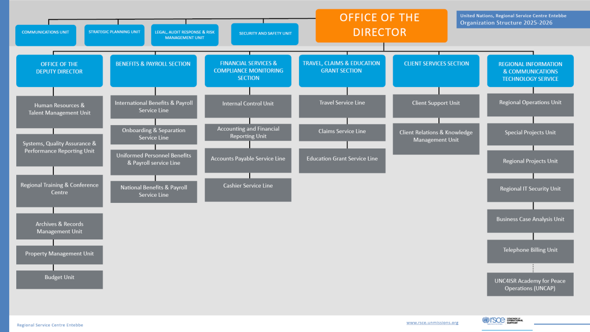 RSCE  Organization Chart