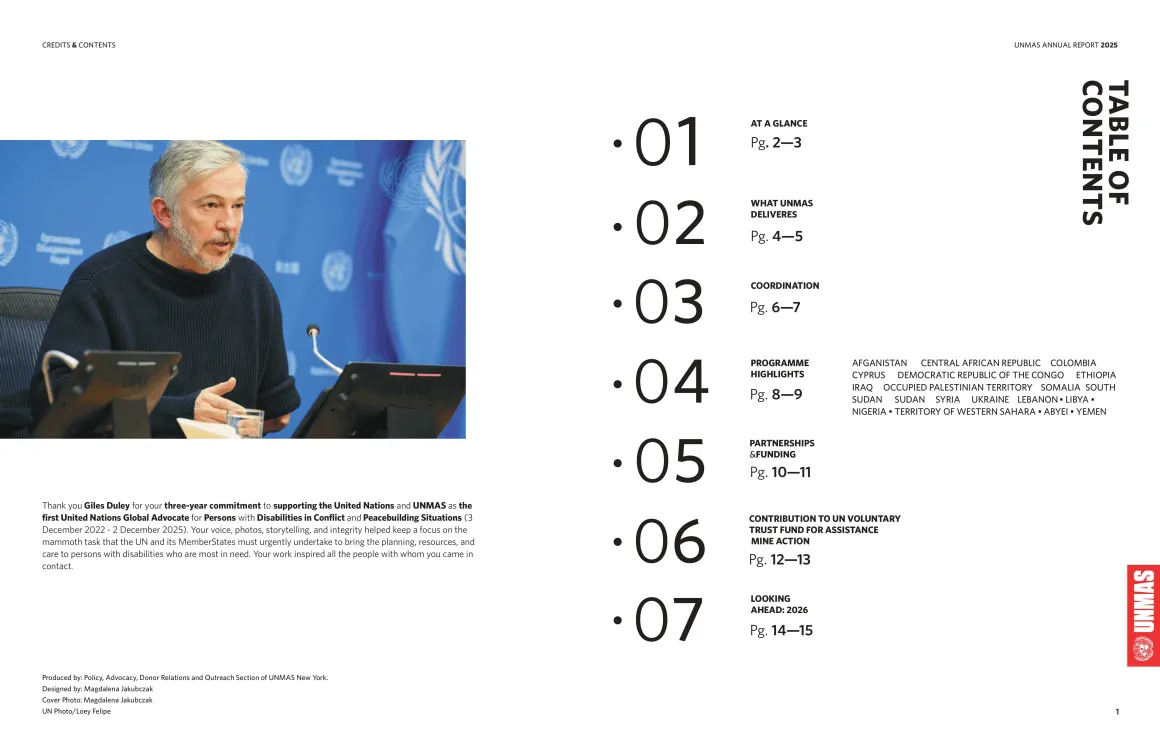 UNMAS Annual Report 2025-2