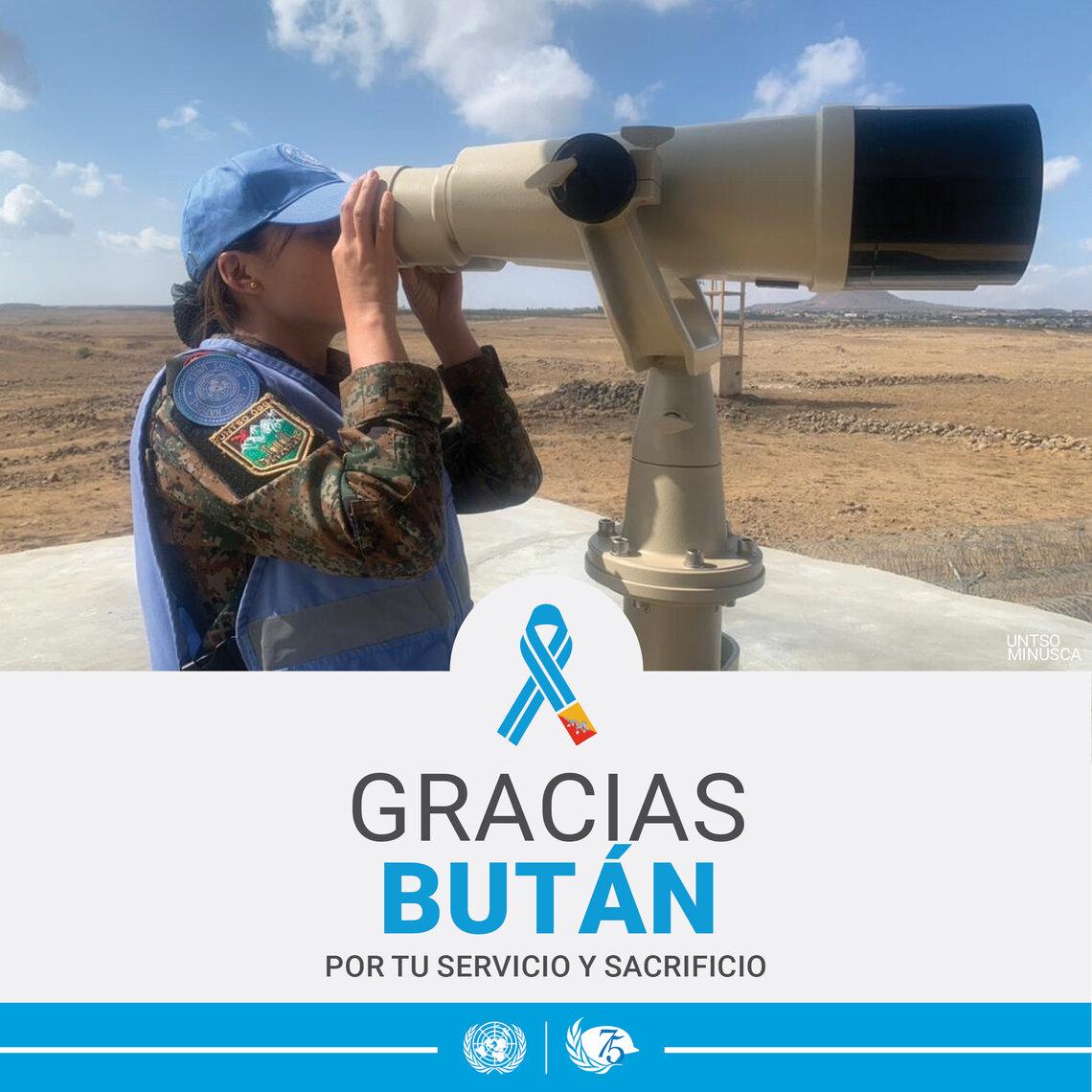 Gracias, Buthán, por tu servicio y sacrificio